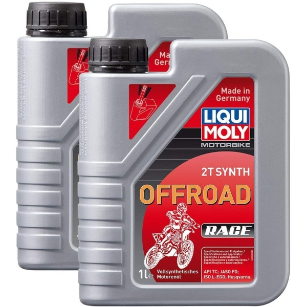 Set 2 Buc Ulei Motor Liqui Moly Motorbike 2T Synth Offroad Race 1L 3063